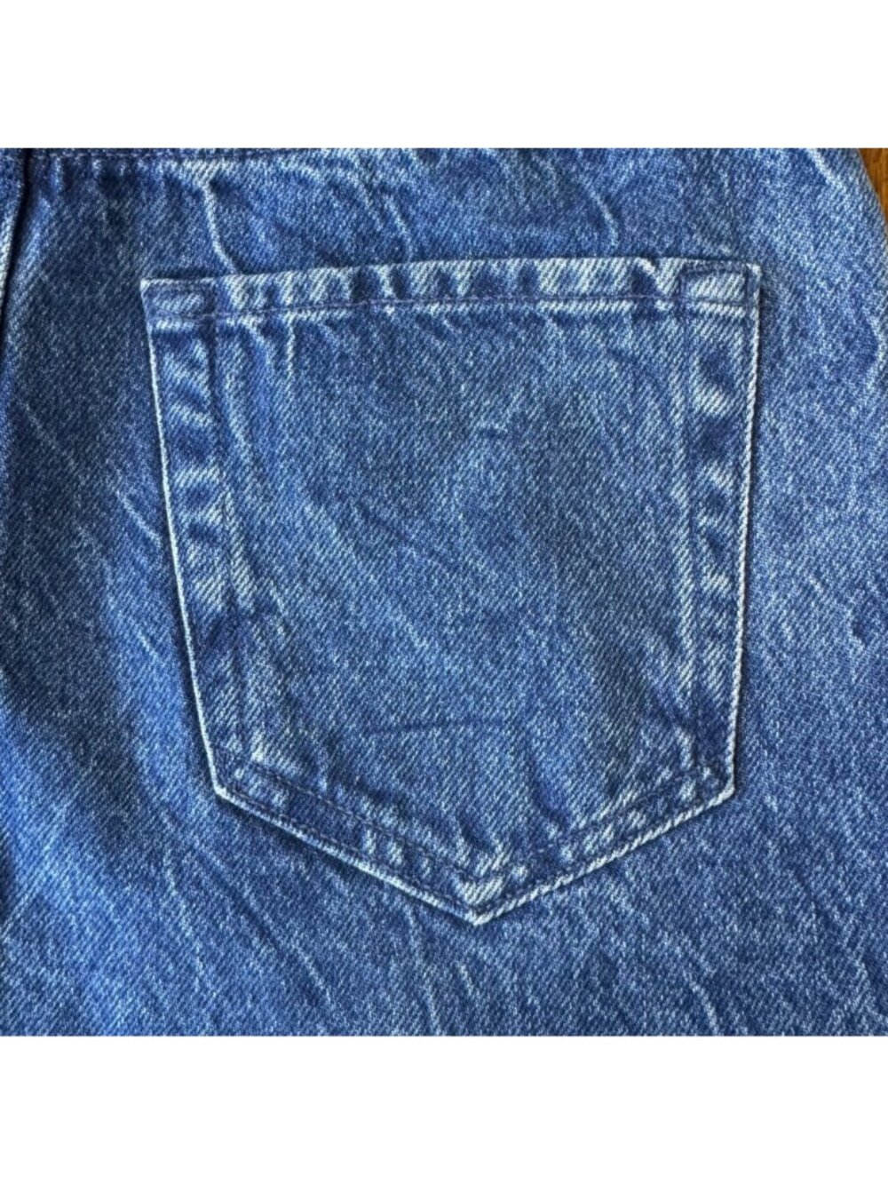 MOTHER Fun Dip Micro Mini Denim Skirt Womens 25 NWT Raw Hem Snap Crackle Pop NEW - Picture 4 of 16